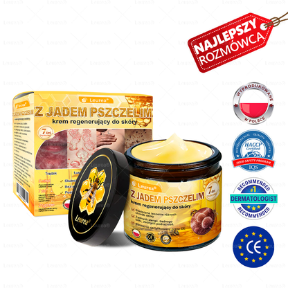 ✨✨Leurea® Krem Regenerujący z Jadem Pszczelim🔥 Naturalna regeneracja skóry, wygładzenie zmarszczek i promienna cera-50 ml