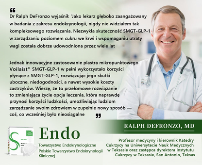 Voilaist® SMGT-GLP-1 Nano Microneedle Patch🍃Bezbolesny, długotrwały, zwalczający cukrzycę, otyłość i choroby układu krążenia