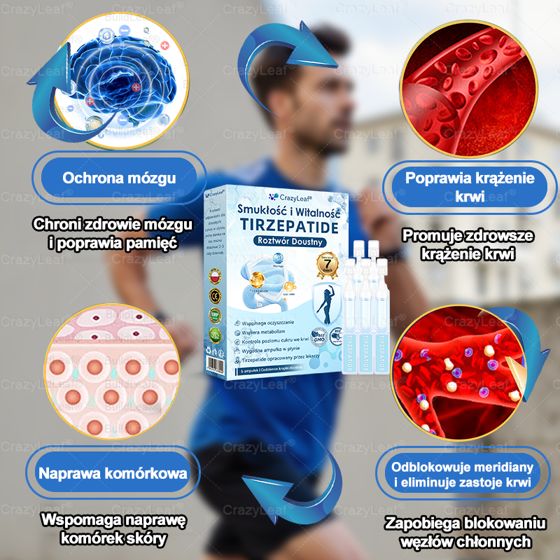 🔥CrazyLeaf® GLP-1 6 az 1-ben Fit & Vital Szájon át szedhető oldat – Napi egyszer, 7 nap alatt látható változás / Elhízás, szív- és érrendszeri egészség, cukorbetegség, alvási apnoe, bélrendszer egészsége, ízületi problémák és még sok más esetén