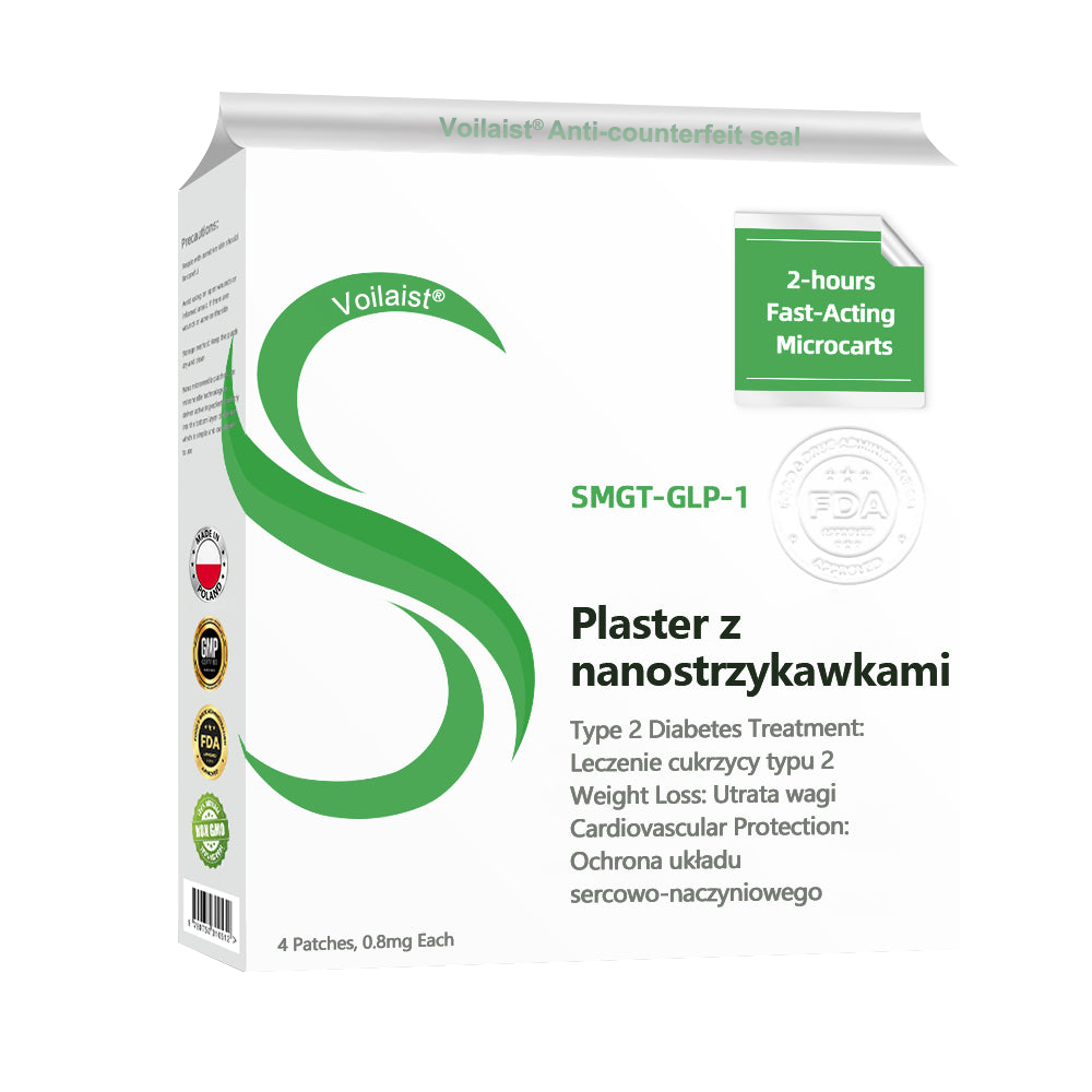 Voilaist® SMGT-GLP-1 Nano Microneedle Patch🍃Bezbolesny, długotrwały, zwalczający cukrzycę, otyłość i choroby układu krążenia