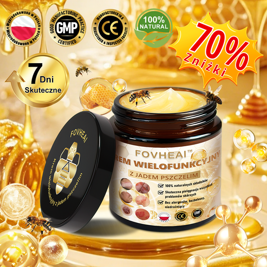 💎💎FOVHEAl™ Krem wielofunkcyjny z jadem pszczelim - Polecane przez dermatologów – Odpowiednie dla każdego wieku